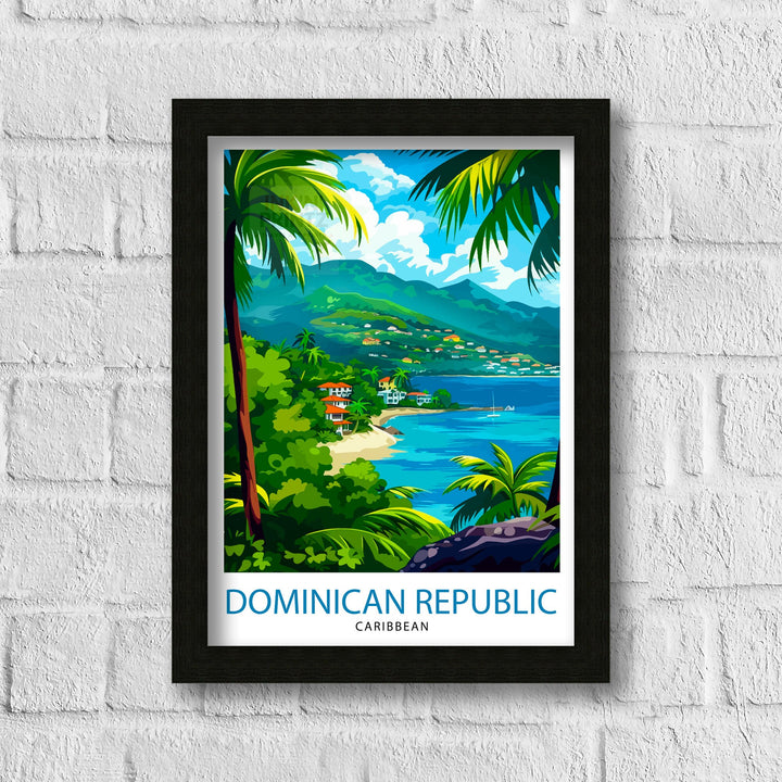 Dominican Republic Travel Poster Dominican Republic Wall Art Dominican Republic Poster Caribbean Travel Decor Dominican Republic Souvenir