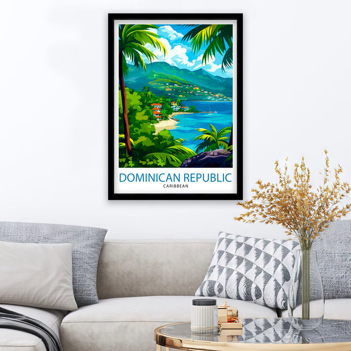 Dominican Republic Travel Poster Dominican Republic Wall Art Dominican Republic Poster Caribbean Travel Decor Dominican Republic Souvenir