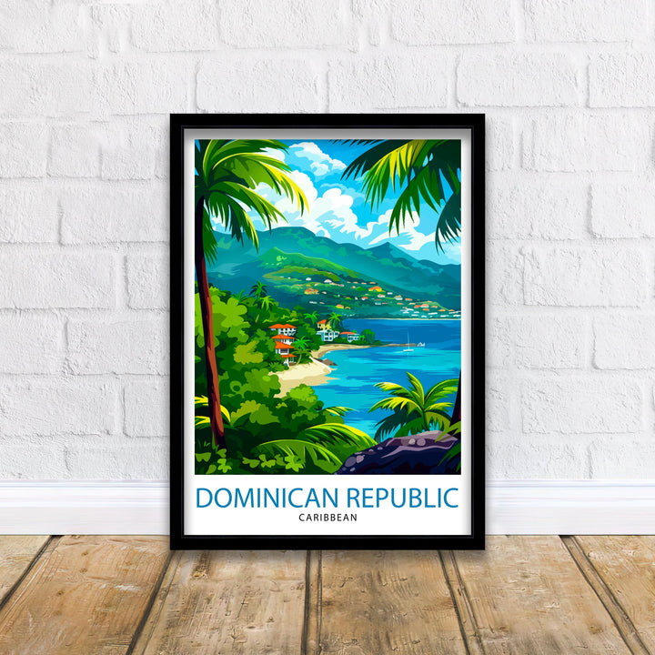 Dominican Republic Travel Poster Dominican Republic Wall Art Dominican Republic Poster Caribbean Travel Decor Dominican Republic Souvenir