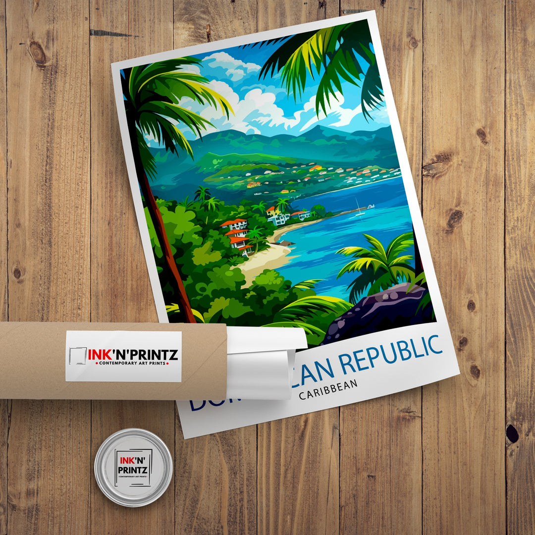 Dominican Republic Travel Poster Dominican Republic Wall Art Dominican Republic Poster Caribbean Travel Decor Dominican Republic Souvenir