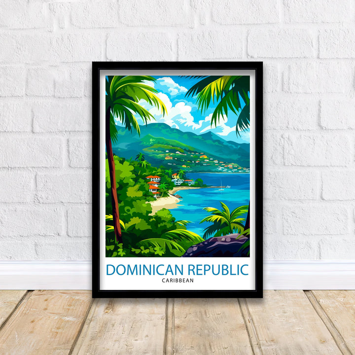 Dominican Republic Travel Poster Dominican Republic Wall Art Dominican Republic Poster Caribbean Travel Decor Dominican Republic Souvenir