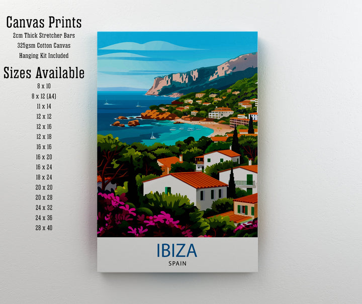 Ibiza Travel Poster Ibiza Wall Art Ibiza Home Decor Ibiza Illustration Travel Poster Gift For Ibiza Lovers Spain Travel Poster