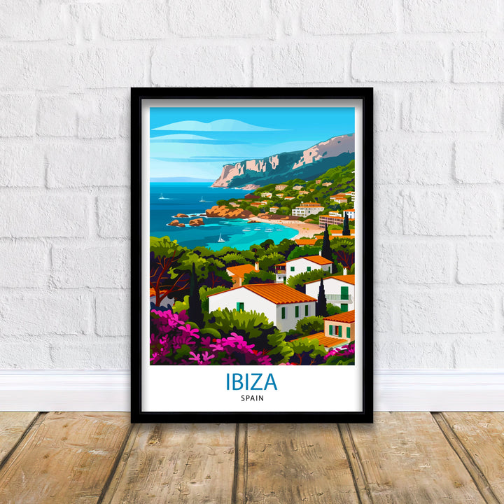 Ibiza Travel Poster Ibiza Wall Art Ibiza Home Decor Ibiza Illustration Travel Poster Gift For Ibiza Lovers Spain Travel Poster