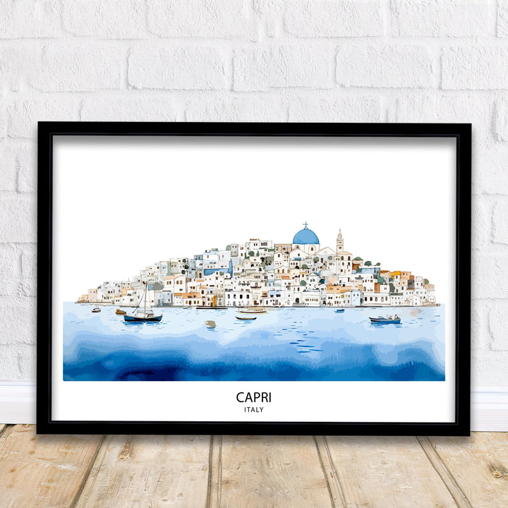 Capri Italy Travel Poster, Capri