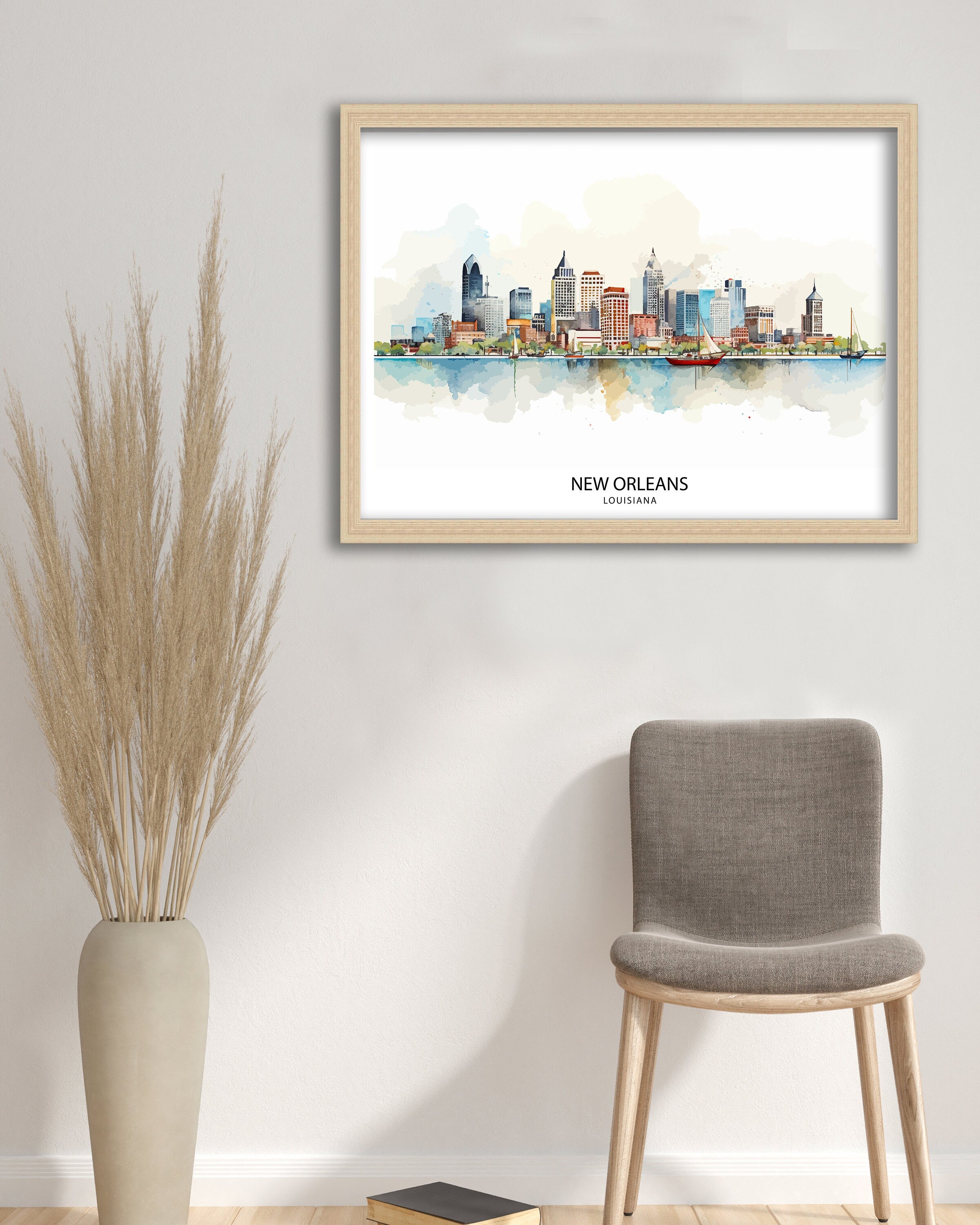 New Orleans Travel Print New Orleans Wall Decor New Orleans Home Living Decor New Orleans Illustration Travel Poster Gift For New Orleans