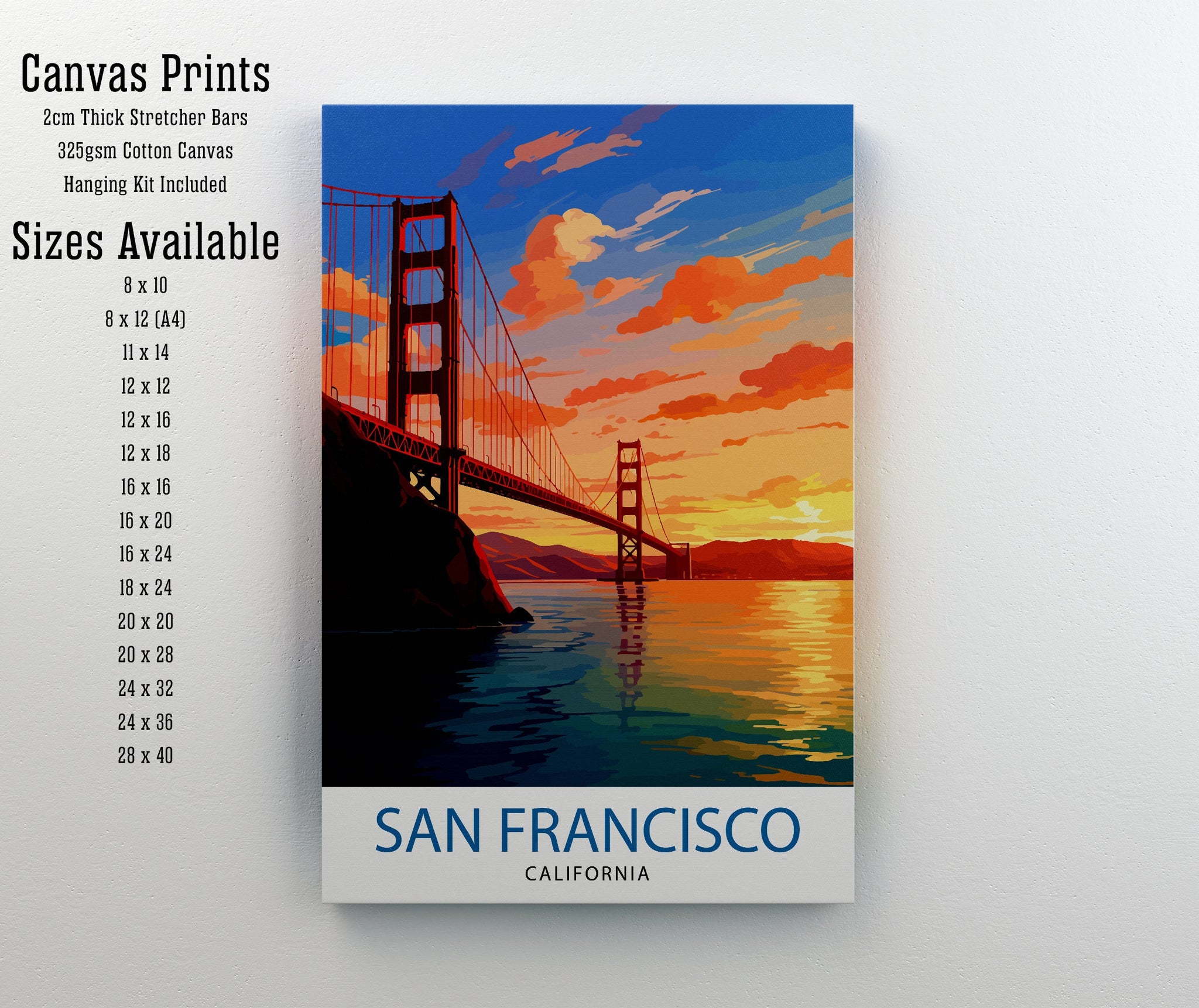 San Francisco Travel Print| San Francisco Wall Art San Francisco Home Decor San Francisco Illustration San Francisco Poster San Francisco