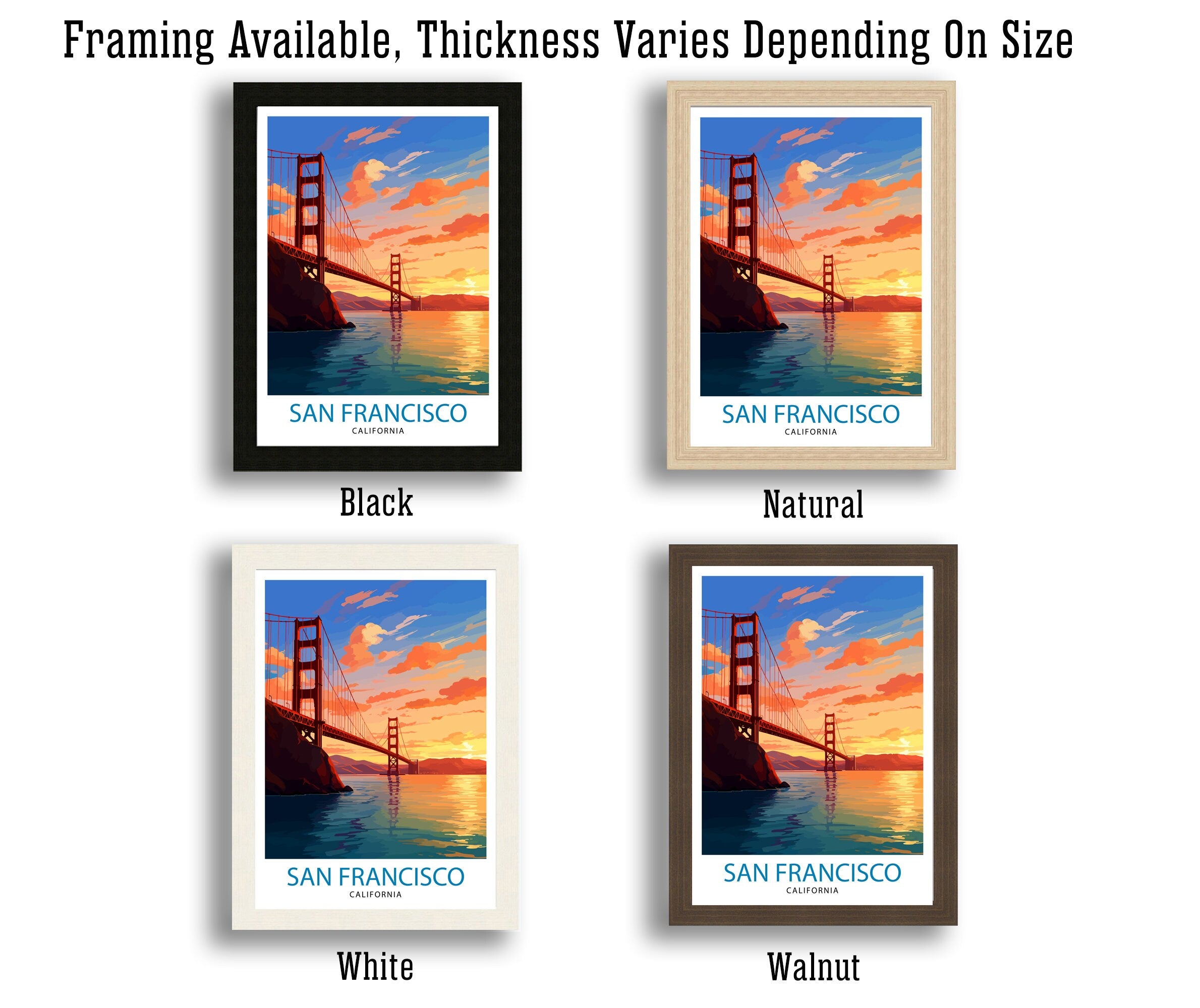 San Francisco Travel Print| San Francisco Wall Art San Francisco Home Decor San Francisco Illustration San Francisco Poster San Francisco
