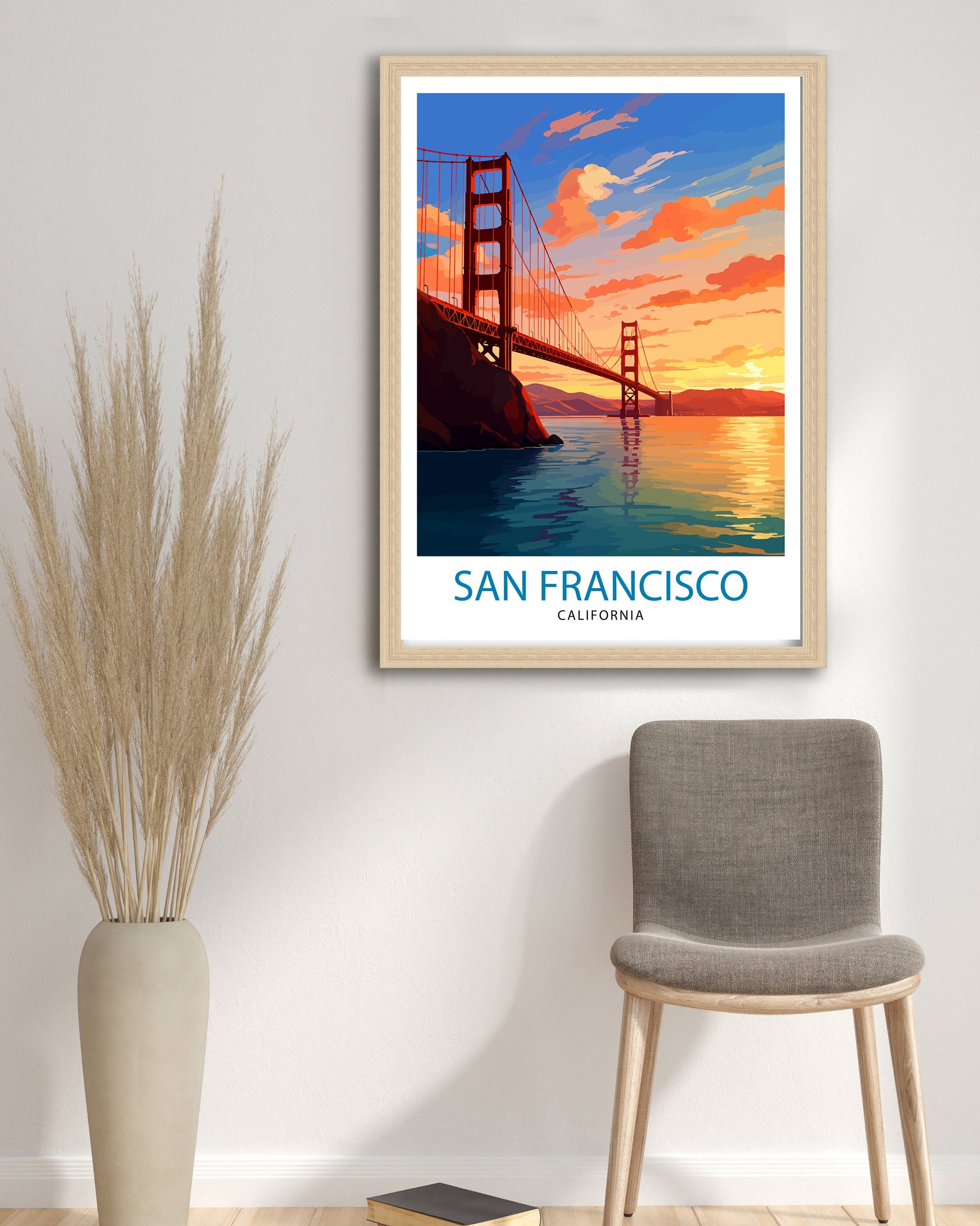 San Francisco Travel Print| San Francisco Wall Art San Francisco Home Decor San Francisco Illustration San Francisco Poster San Francisco