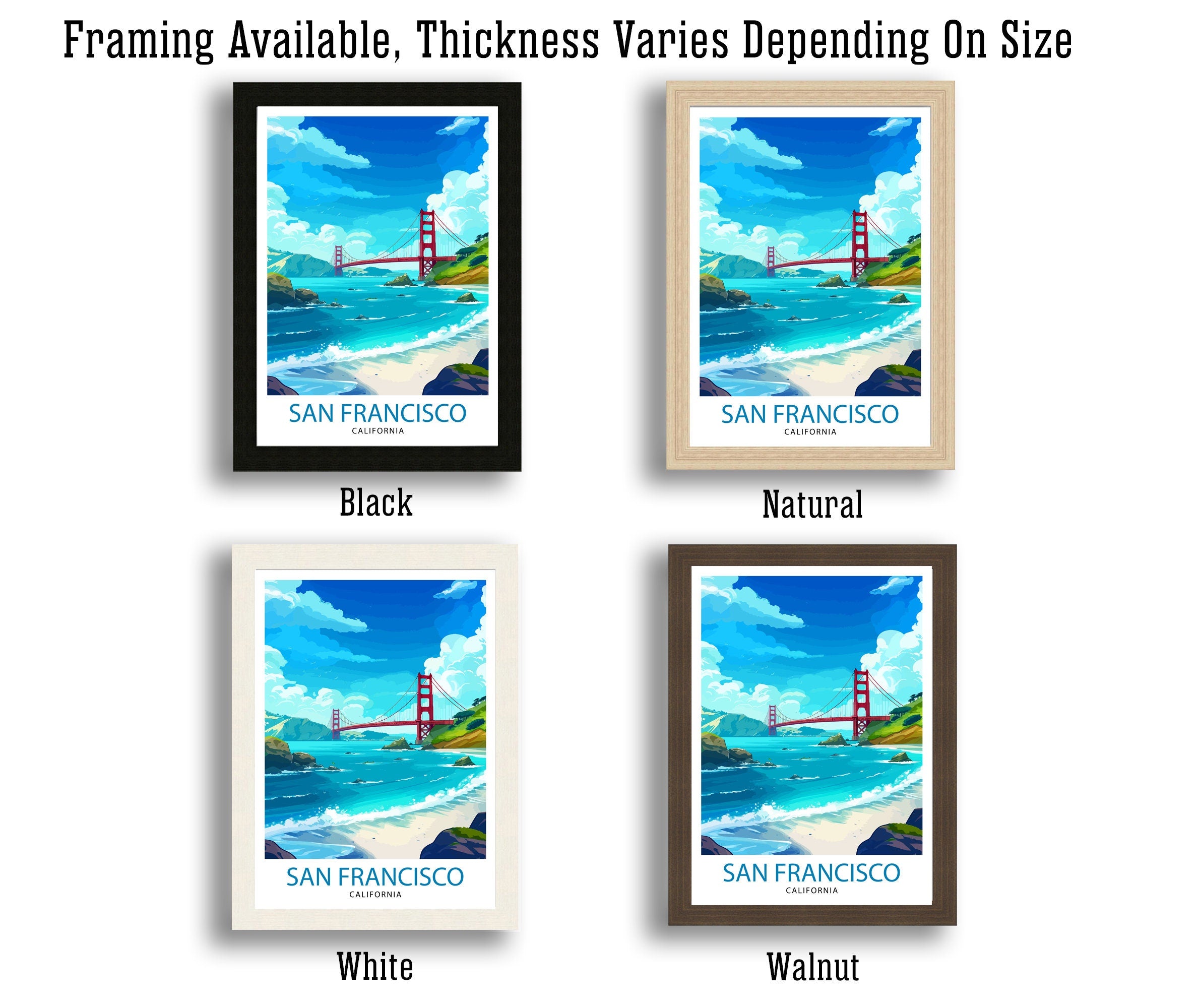 San Francisco Travel Print| San Francisco Wall Art San Francisco Home Decor San Francisco Illustration San Francisco Poster San Francisco