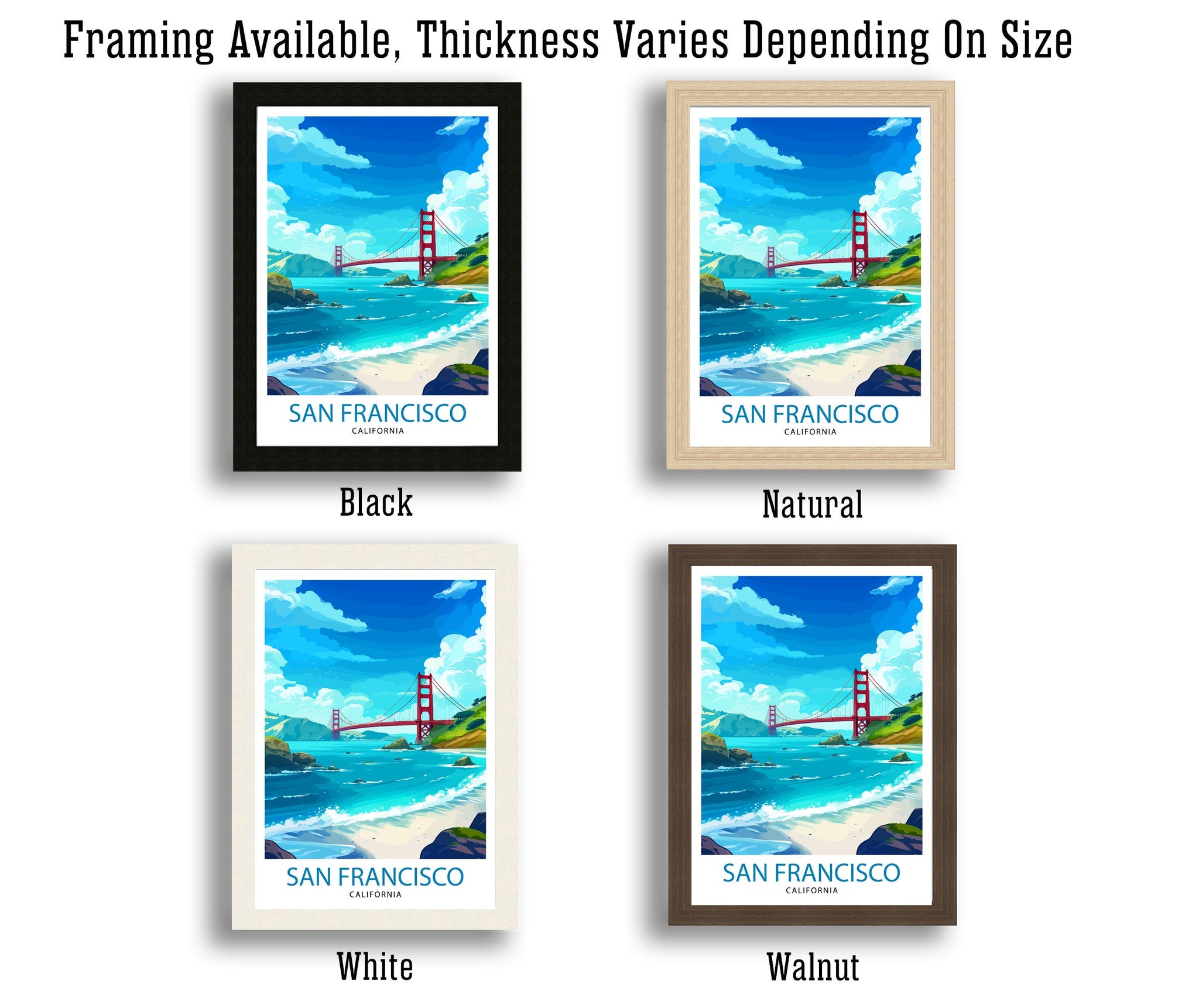 San Francisco Travel Print| San Francisco Wall Art San Francisco Home Decor San Francisco Illustration San Francisco Poster San Francisco