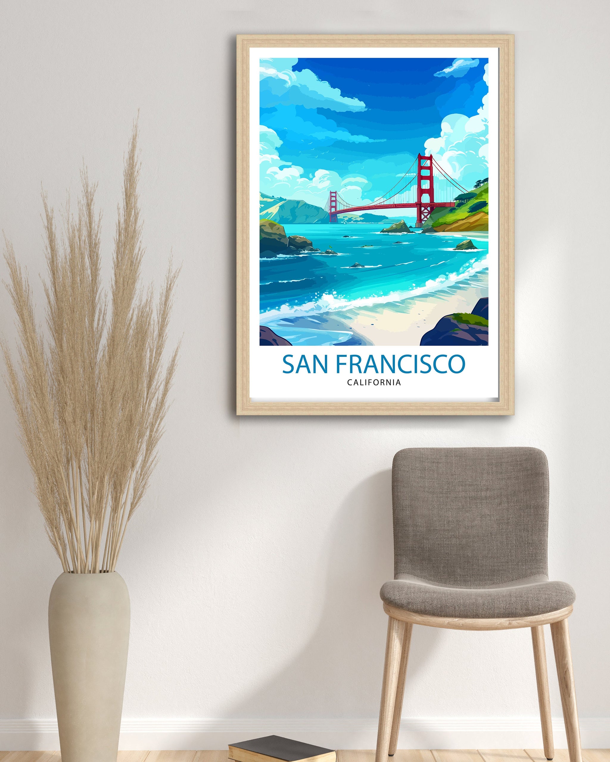 San Francisco Travel Print| San Francisco Wall Art San Francisco Home Decor San Francisco Illustration San Francisco Poster San Francisco