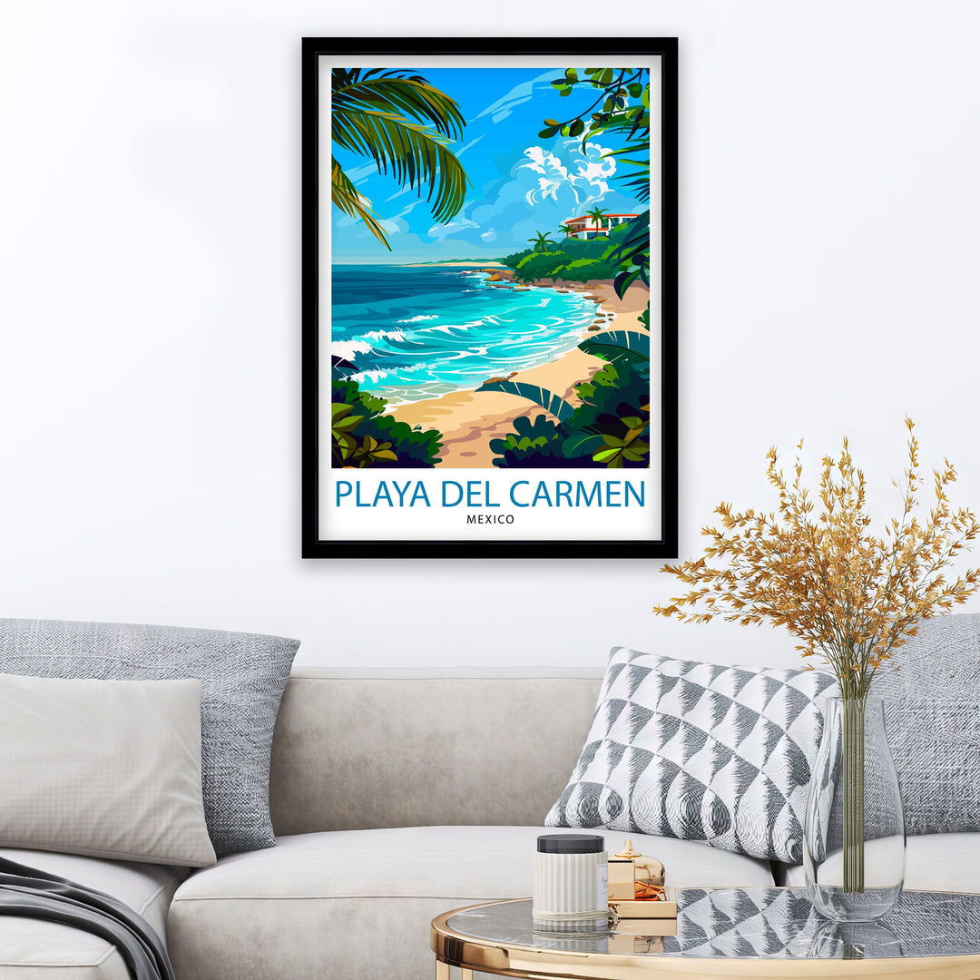 Playa del Carmen Travel Poster Playa del Carmen