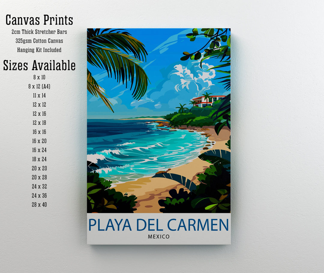 Playa del Carmen Travel Poster Playa del Carmen