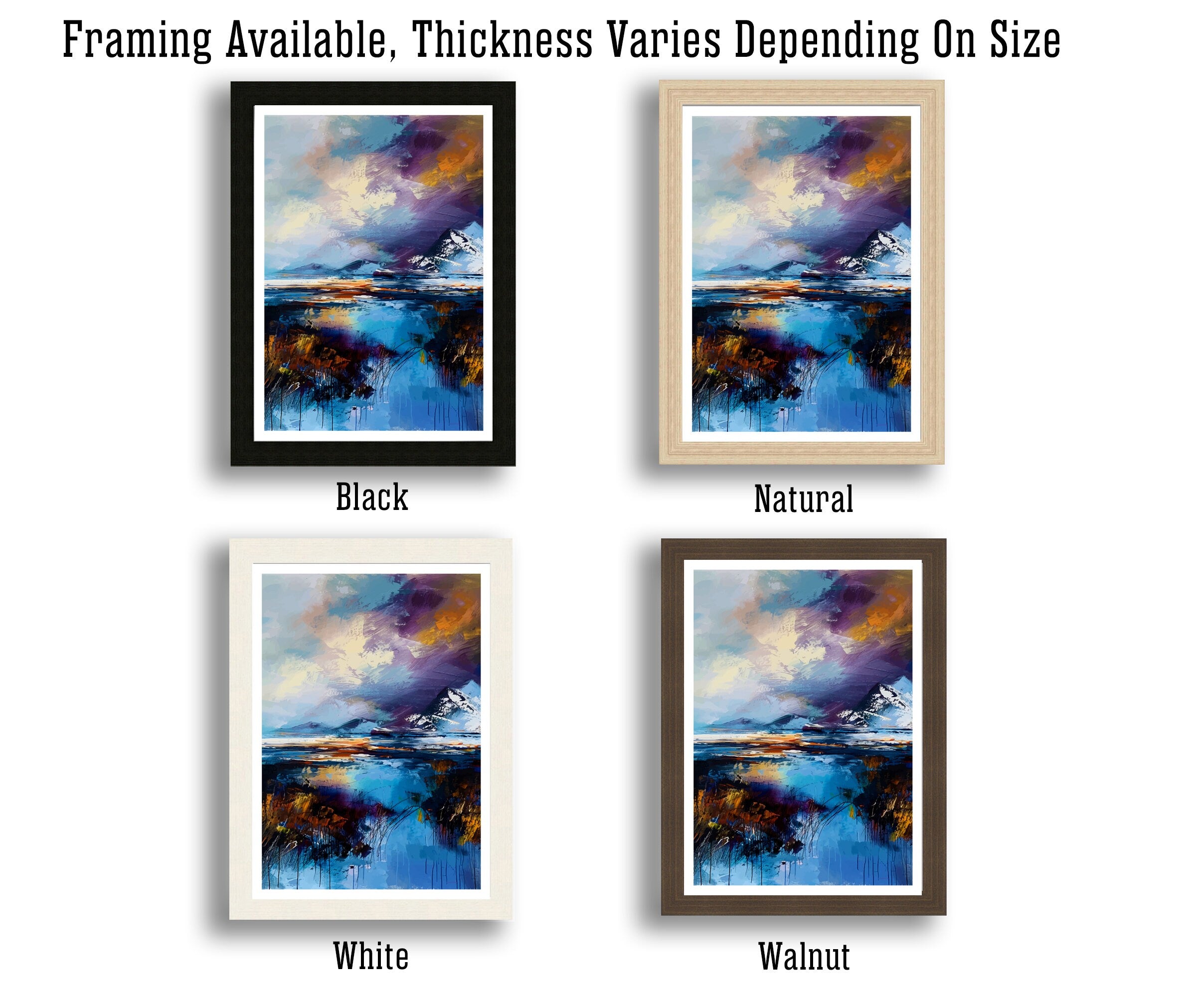 Cairngorms Abstract Poster Scottish National Park Art Highland Wilderness Poster Scotland Nature