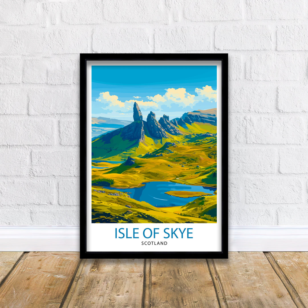 Isle of Skye Travel Poster Skye