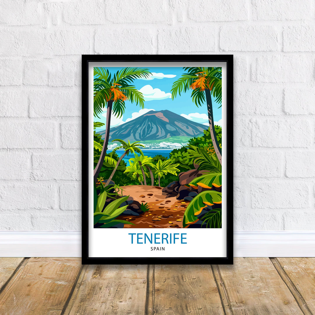 Tenerife Spain Travel Poster Tenerife