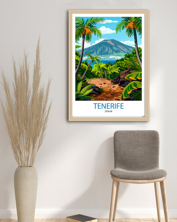 Tenerife Spain Travel Poster Tenerife