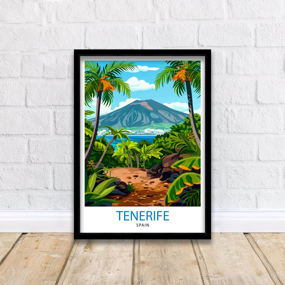 Tenerife Spain Travel Poster Tenerife