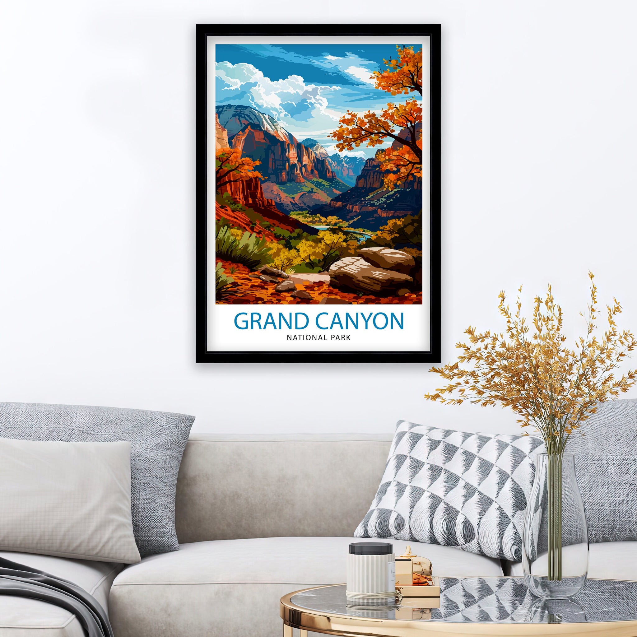 Grand Canyon Travel Print | Grand Canyon | Grand Canyon Print | Grand Canyon Poster | Wall Art | National Park | Arizona Wall Art