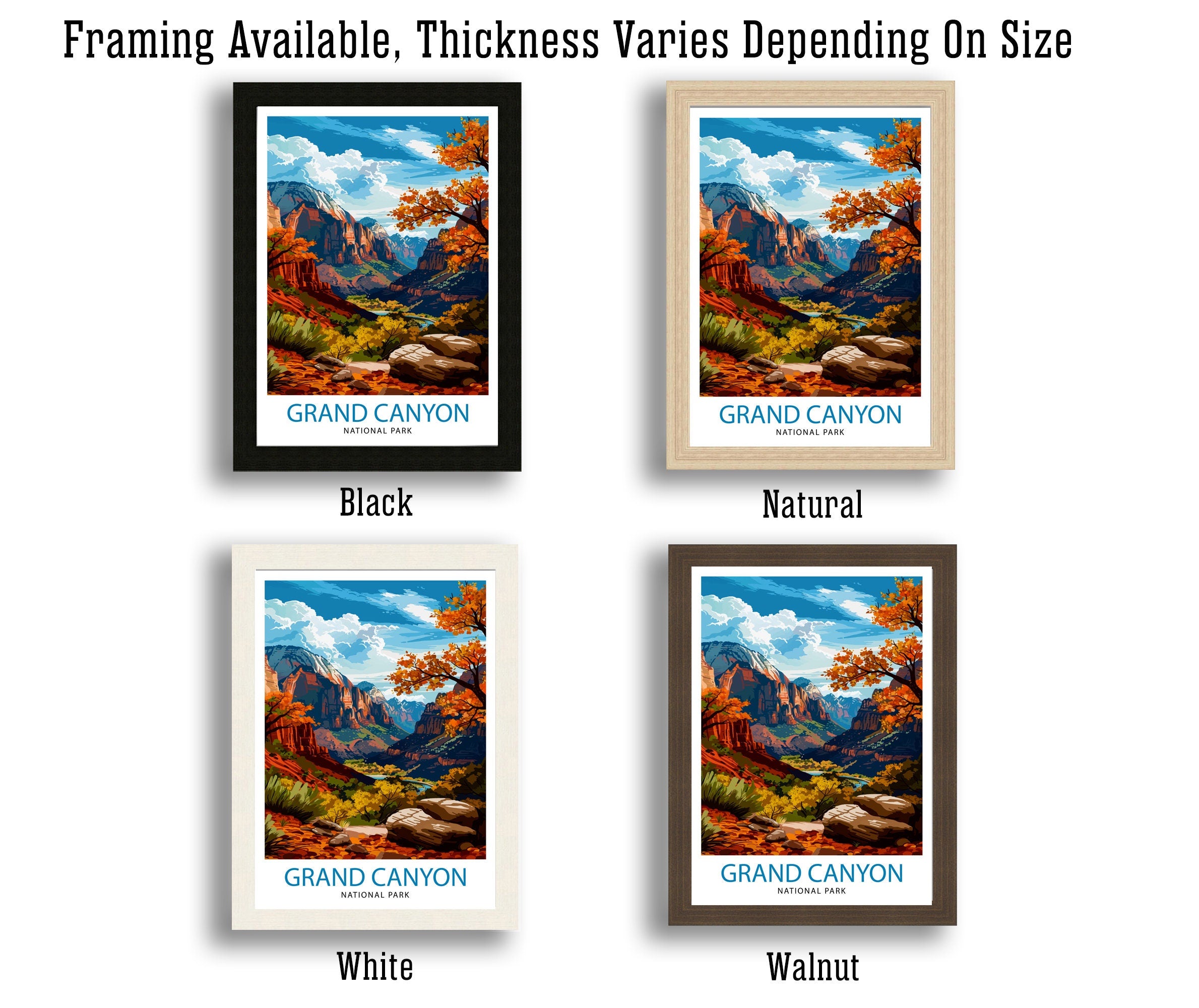 Grand Canyon Travel Print | Grand Canyon | Grand Canyon Print | Grand Canyon Poster | Wall Art | National Park | Arizona Wall Art