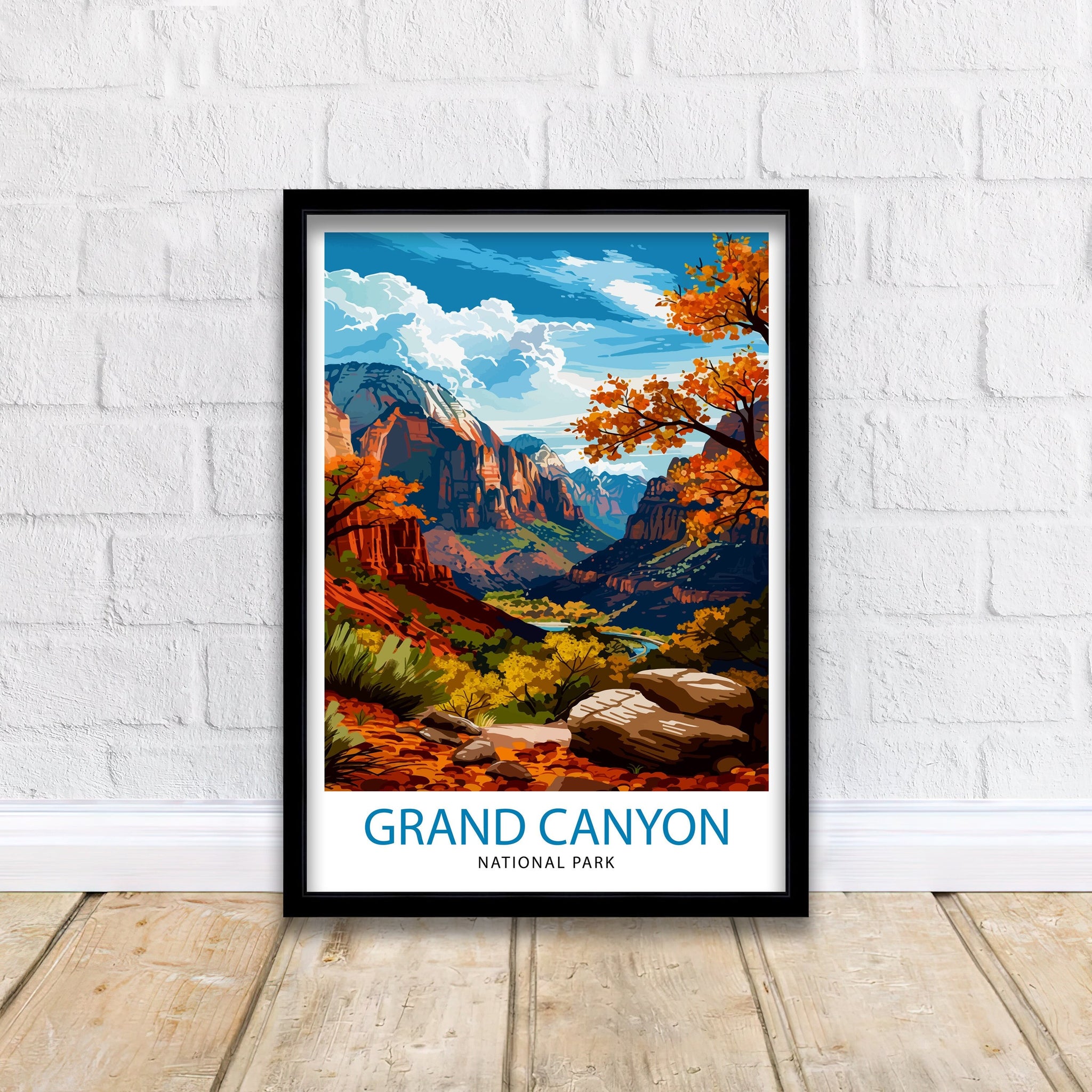Grand Canyon Travel Print | Grand Canyon | Grand Canyon Print | Grand Canyon Poster | Wall Art | National Park | Arizona Wall Art