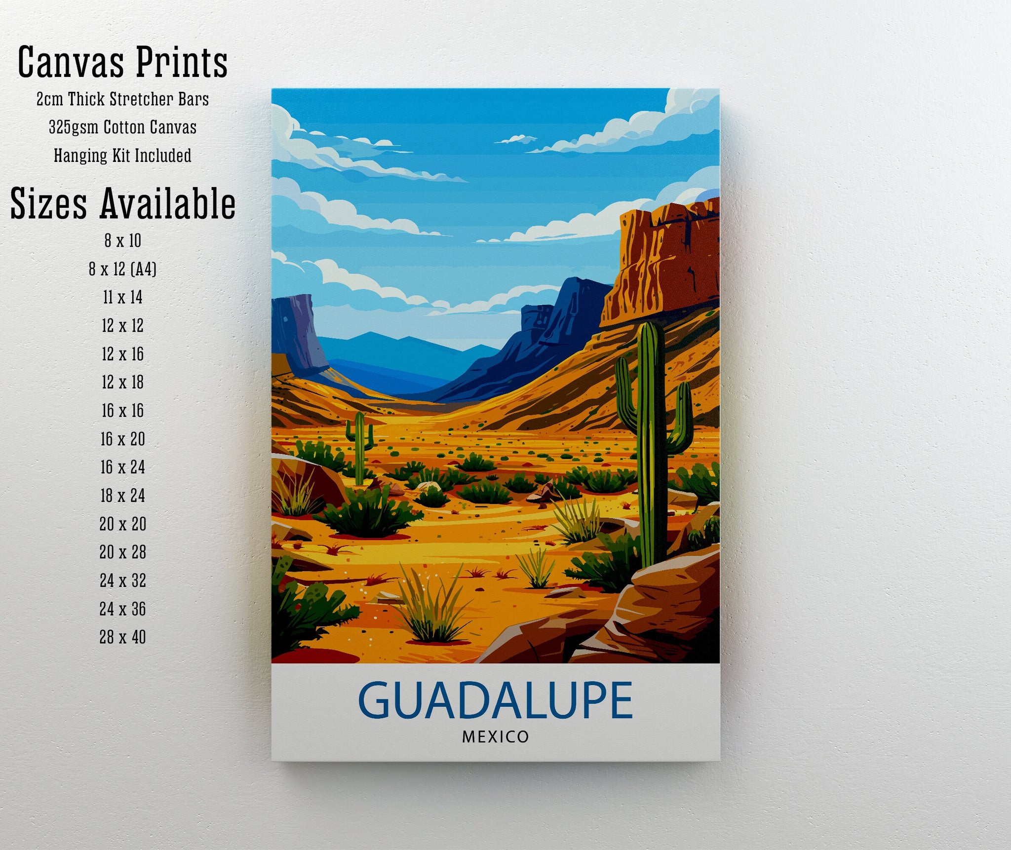 Guadalupe Mountains Texas Travel Print| Texas Wall Decor Guadalupe Mountains Poster Texas Travel Prints Texas Art Print Guadalupe