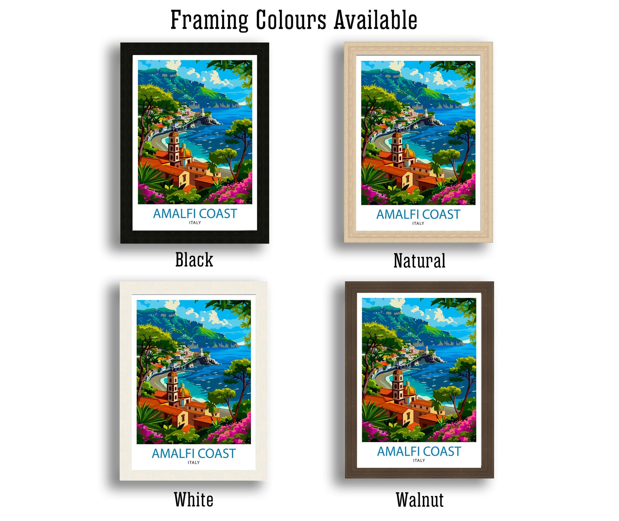 Amalfi Coast Italy Travel Print Amalfi Coast Wall Decor Amalfi Coast Poster Italy Travel Prints Amalfi Coast Art Print Amalfi Coast