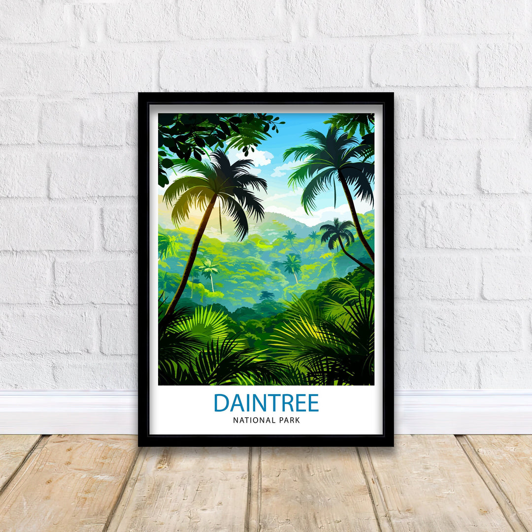 Daintree Rainforest Australia Travel Poster Wall Art Daintree Wall Hanging Home Décor Daintree Gift Art Lovers Australia Art Lover Gift Poster