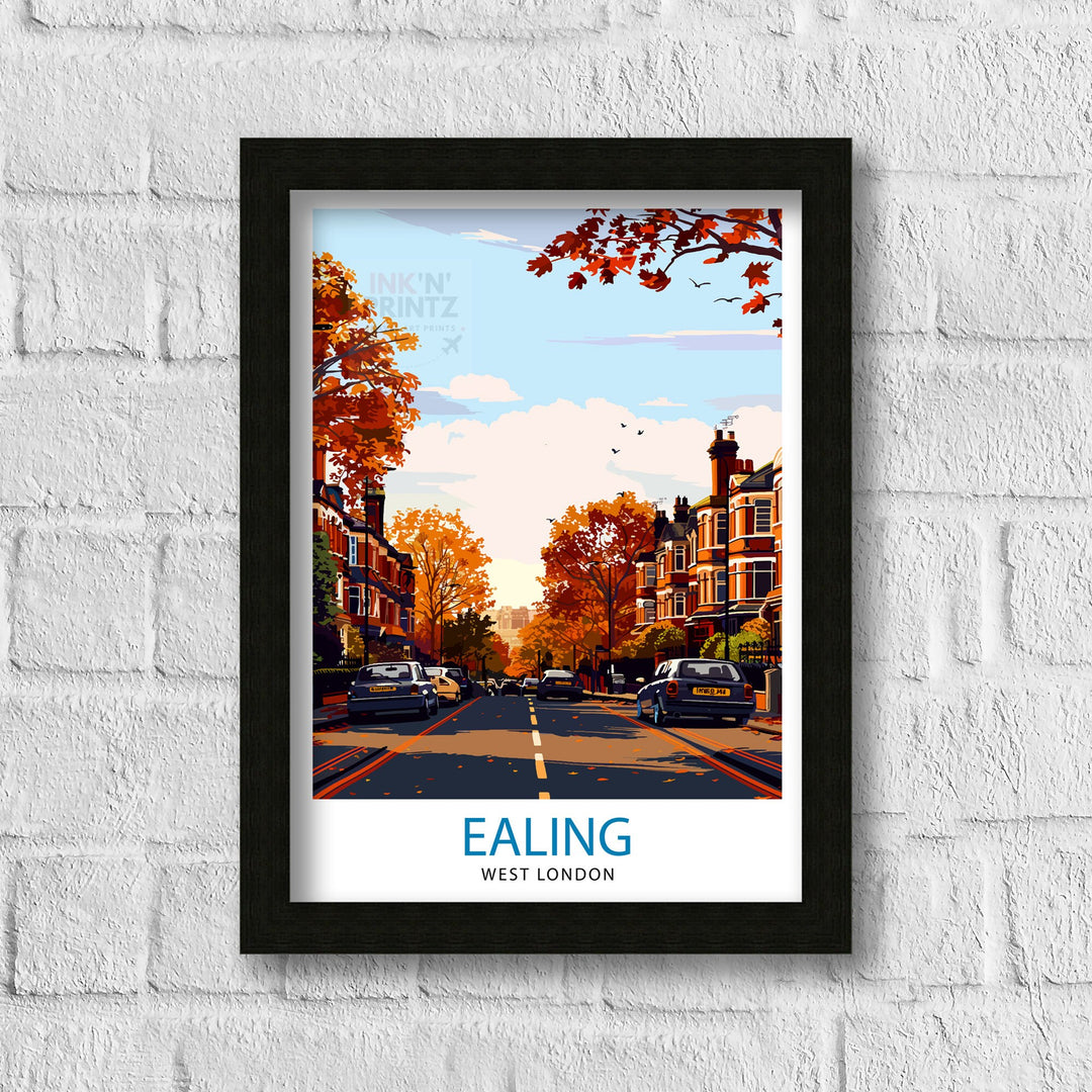 Ealing London Travel Poster Wall Art Ealing Wall Hanging Home Décor Ealing Gift Art Lovers London Art Lover Gift Poster Art