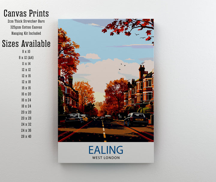 Ealing London Travel Poster Wall Art Ealing Wall Hanging Home Décor Ealing Gift Art Lovers London Art Lover Gift Poster Art