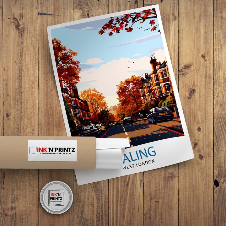 Ealing London Travel Poster Wall Art Ealing Wall Hanging Home Décor Ealing Gift Art Lovers London Art Lover Gift Poster Art