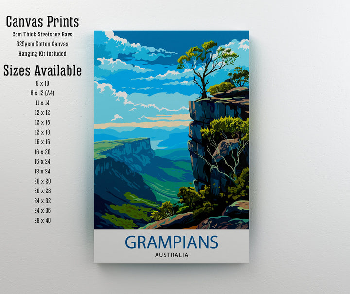 Grampians National Park Australia Travel Poster Nature