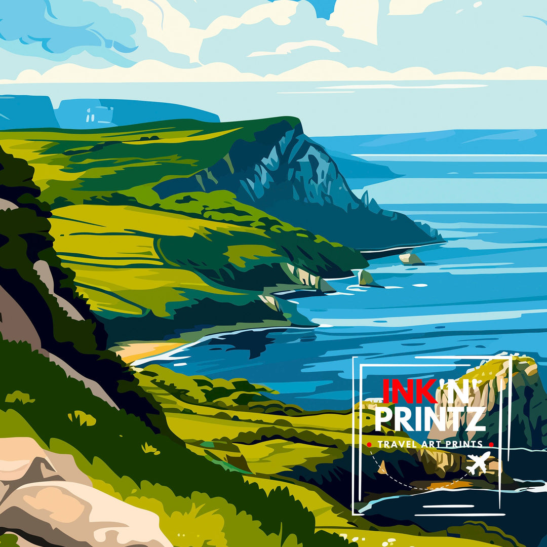 Great Orme Travel Poster Wall Art Great Orme Wall Hanging Home Décor Great Orme Gift Art Lovers Wales Art Lover Gift Poster Art Description: