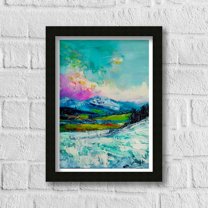 Pen y Fan Wales Abstract Poster Pen y Fan Wall Art Pen y Fan Home Living Decor Wales Illustration Travel Poster Gift Wales Home Decor