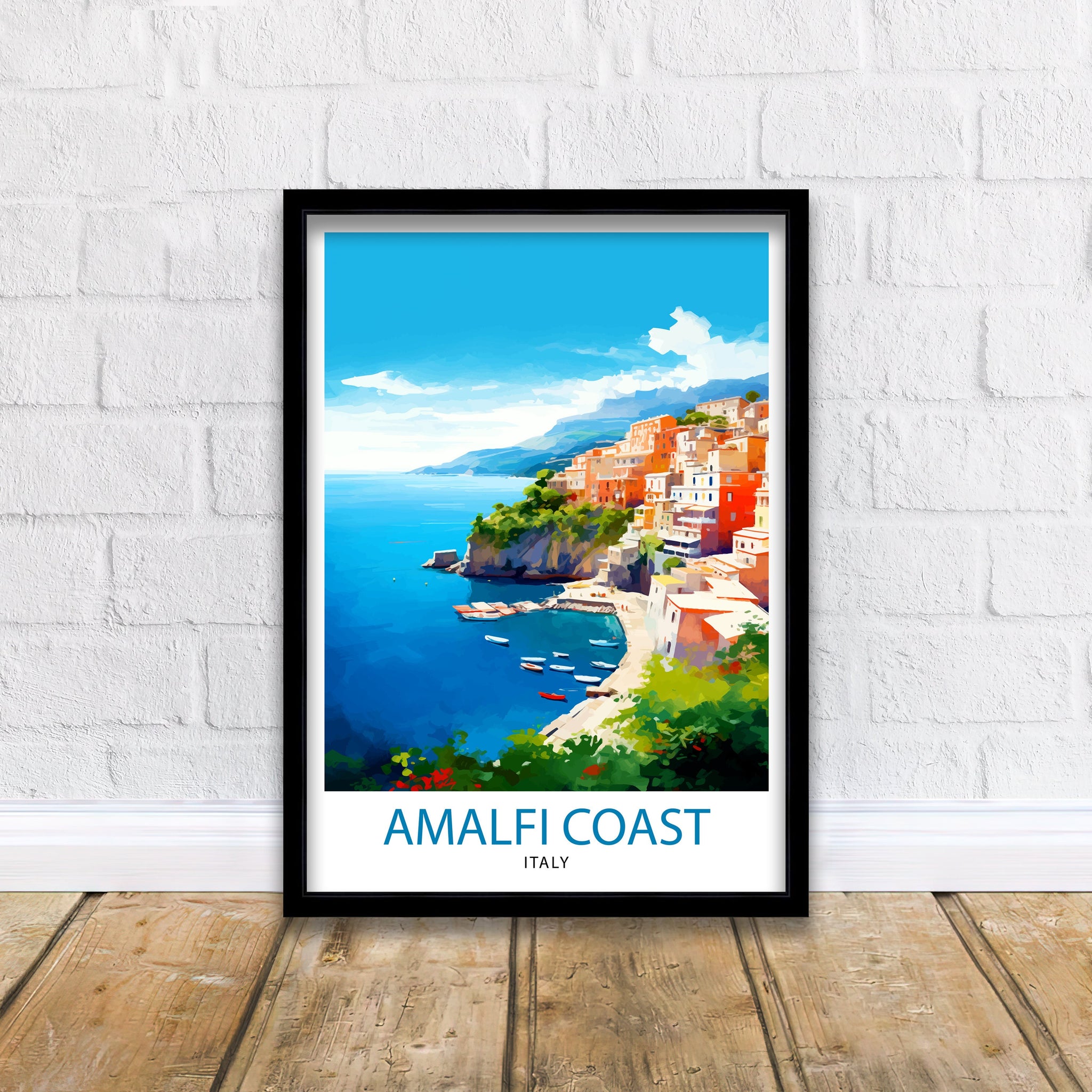 Amalfi Coast Italy Travel Print Amalfi Coast Wall Decor Amalfi Coast Poster Italy Travel Prints Amalfi Coast Art Print Amalfi Coast