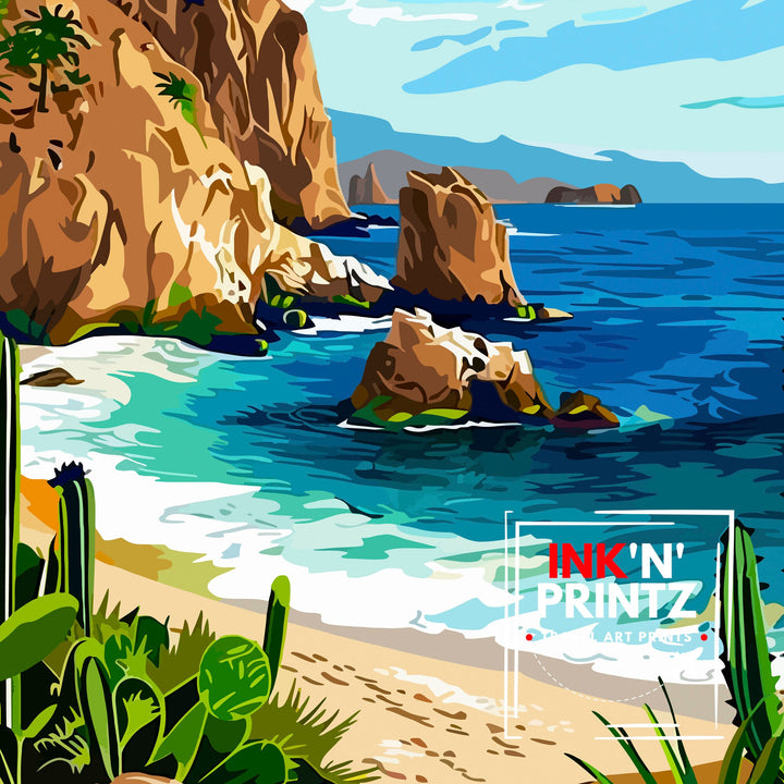 Cabo San Lucas Travel Poster Cabo San Lucas