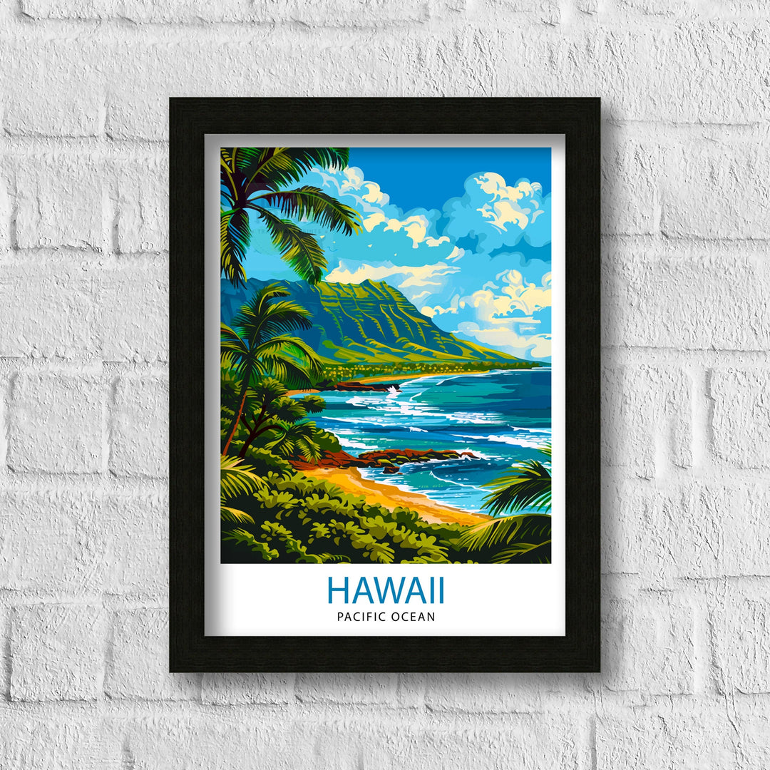 Hawaii Travel Poster Hawaii Poster Hawaii Wall Art Travel Poster Hawaii Poster Travel Poster Hawaii Travel Poster