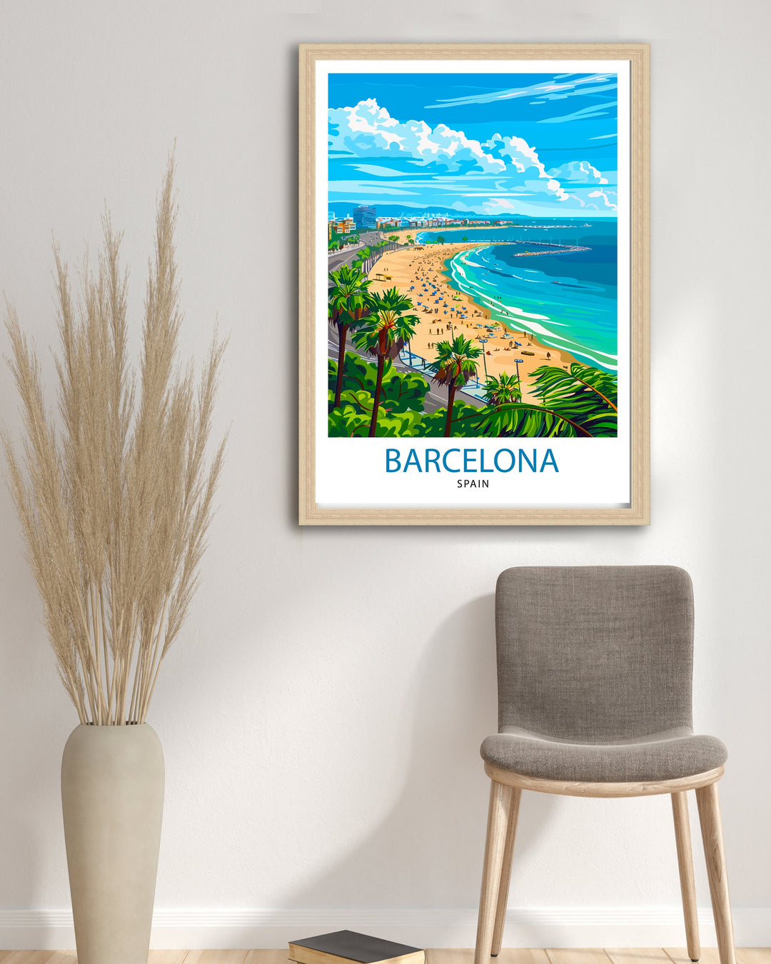 Barcelona Spain Travel Print Barcelona Wall Decor Barcelona Poster Spain Travel Prints Barcelona Art Print Barcelona