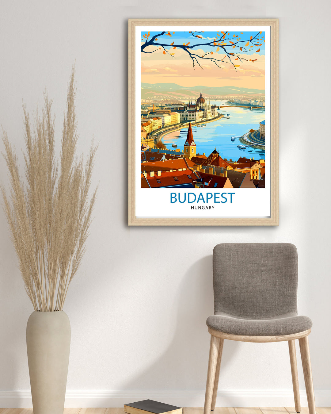 Budapest Hungary Travel Poster Budapest Wall Art Hungary Illustration Budapest Poster Hungary Travel Decor Budapest Home Decor Travel Poster