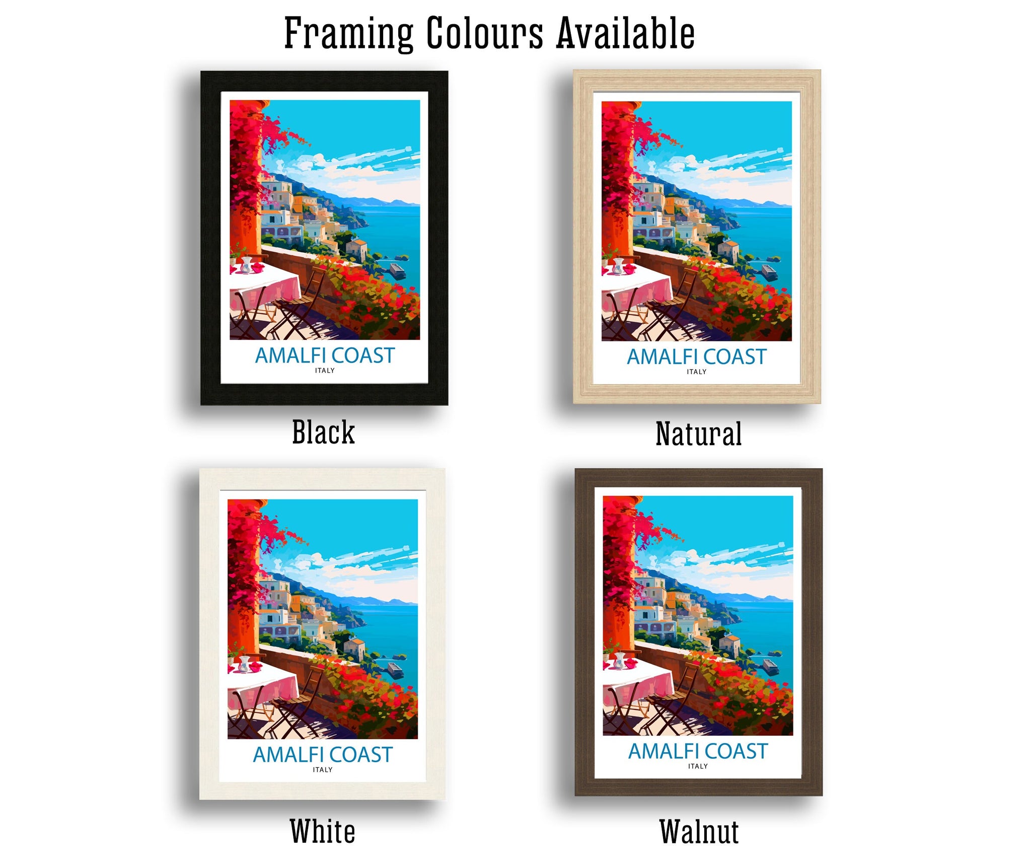 Amalfi Coast Italy Travel Print Amalfi Coast Wall Decor Amalfi Coast Poster Italy Travel Prints Amalfi Coast Art Print Amalfi Coast