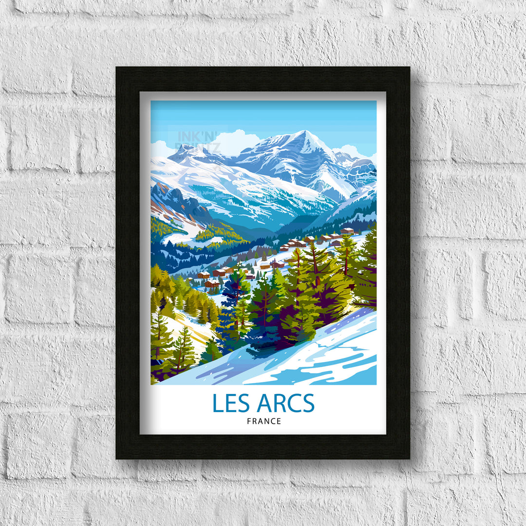 Les Arcs France Print