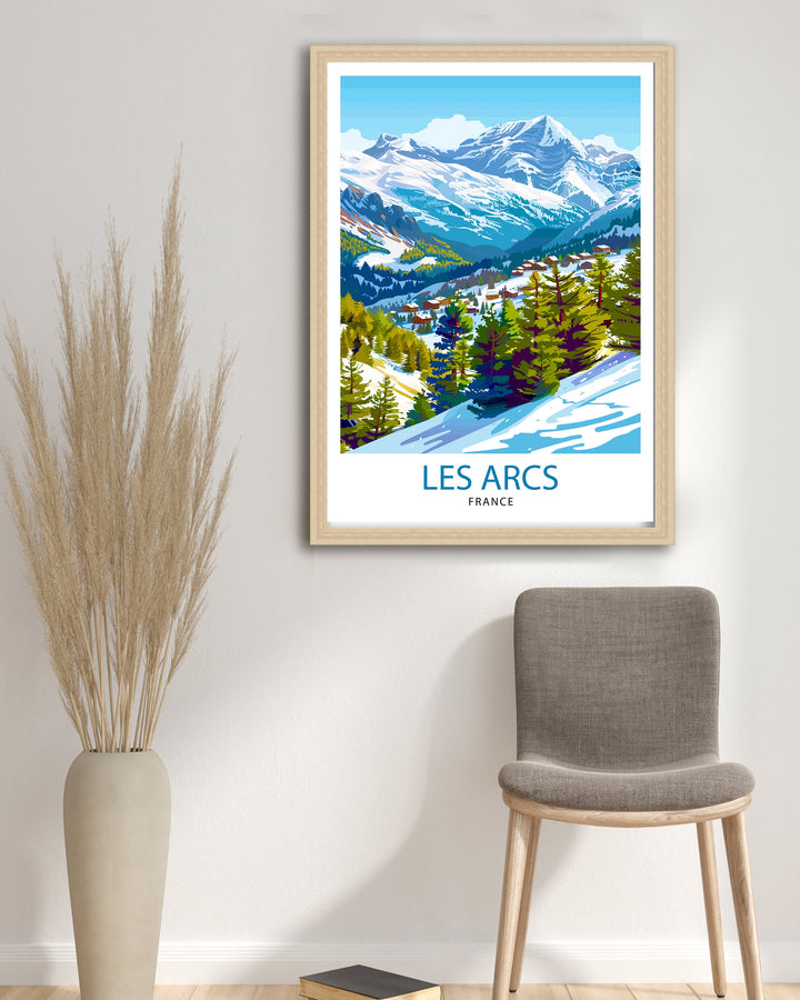 Les Arcs France Print