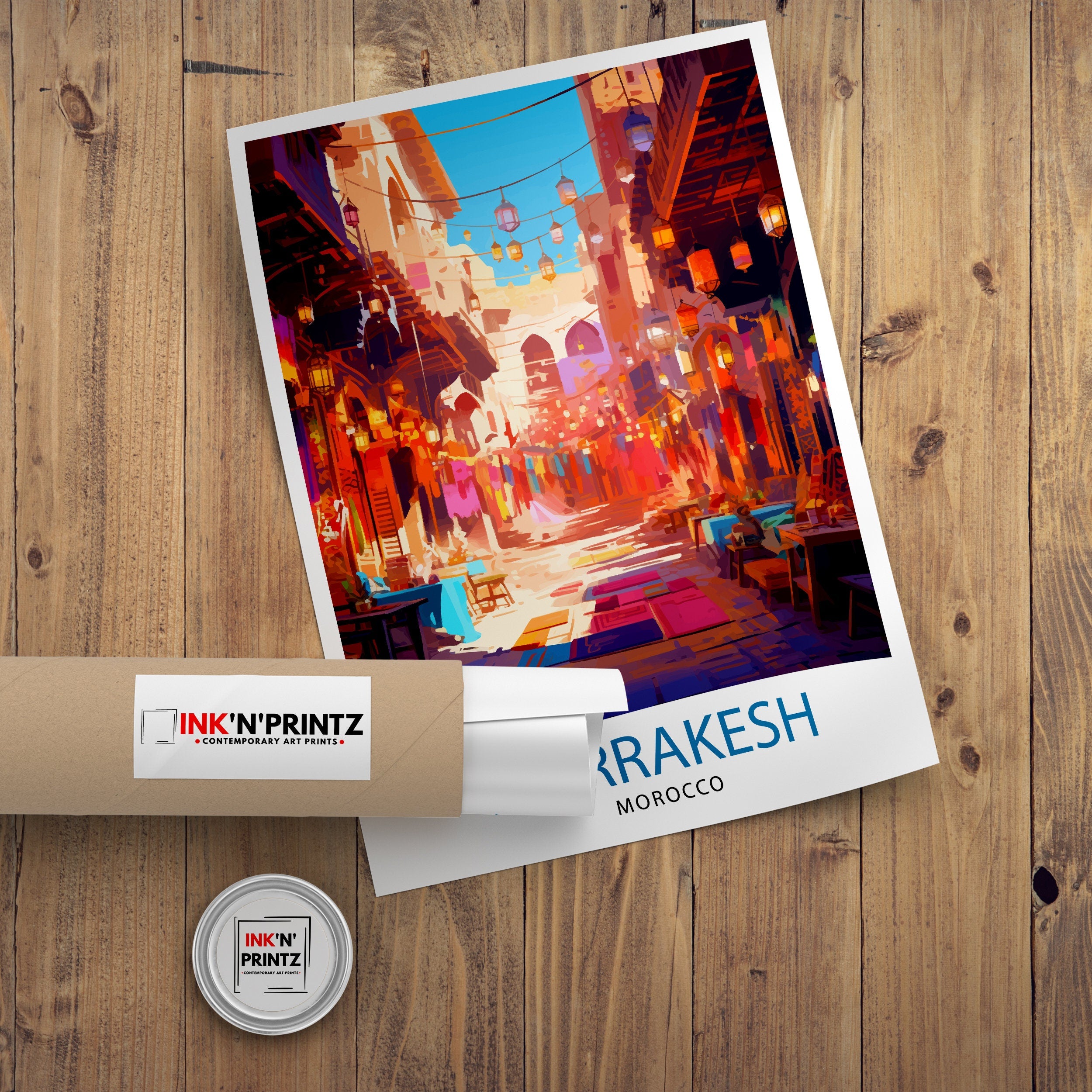 Marrakesh Travel Print Wall Decor Marrakesh Poster Morocco Print Morocco | Marrakesh Travel Poster Marrakesh Wall Art Morocco Poster