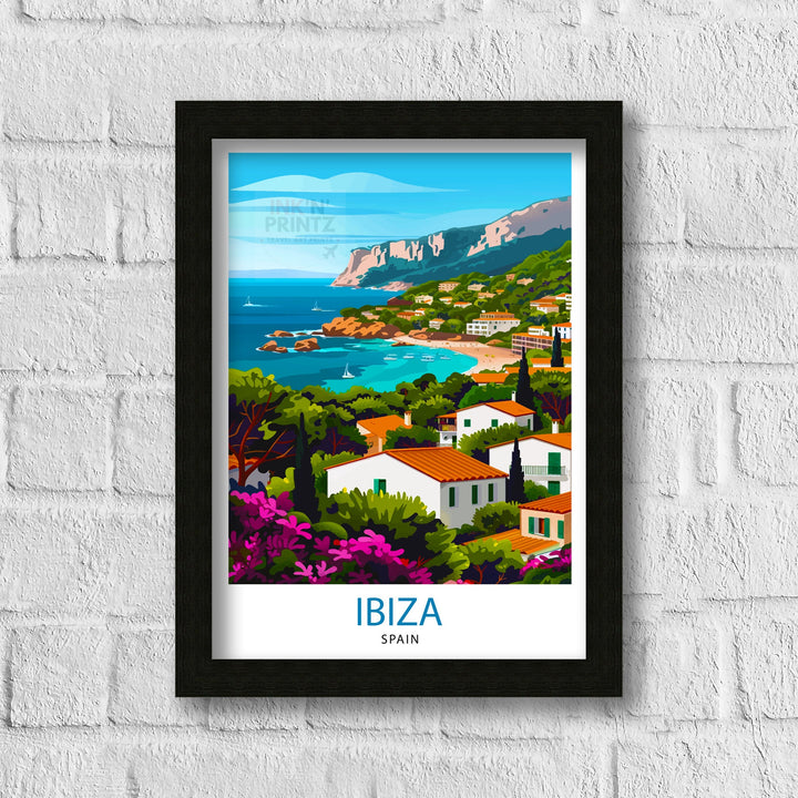 Ibiza Travel Poster Ibiza Wall Art Ibiza Home Decor Ibiza Illustration Travel Poster Gift For Ibiza Lovers Spain Travel Poster