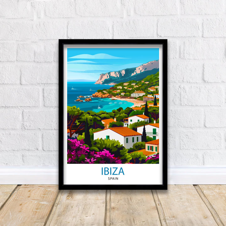 Ibiza Travel Poster Ibiza Wall Art Ibiza Home Decor Ibiza Illustration Travel Poster Gift For Ibiza Lovers Spain Travel Poster