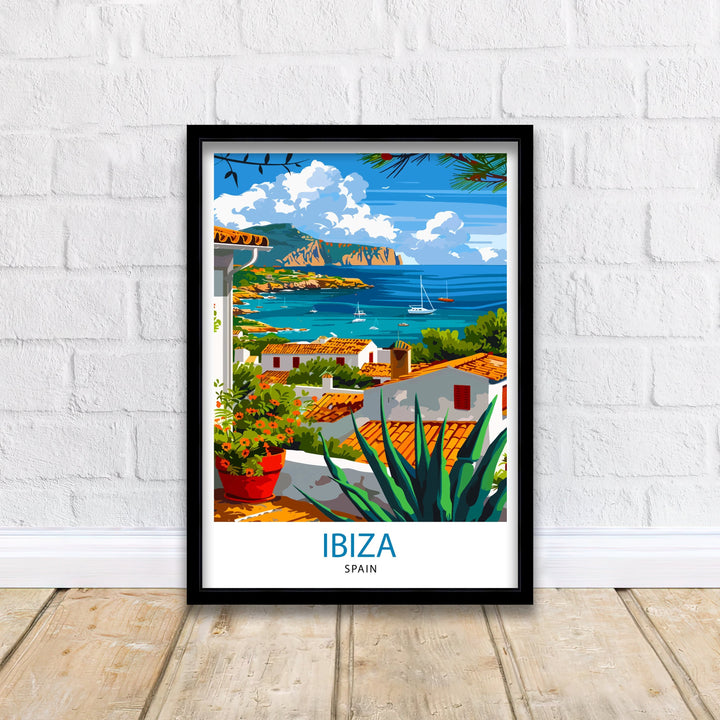 Ibiza Travel Poster Ibiza Wall Art Ibiza Home Decor Ibiza Illustration Travel Poster Gift For Ibiza Lovers Spain Travel Poster