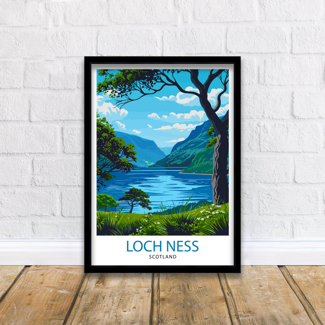 Loch Ness Travel Poster Loch Ness