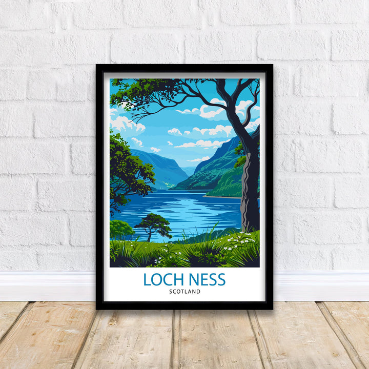 Loch Ness Travel Poster Loch Ness