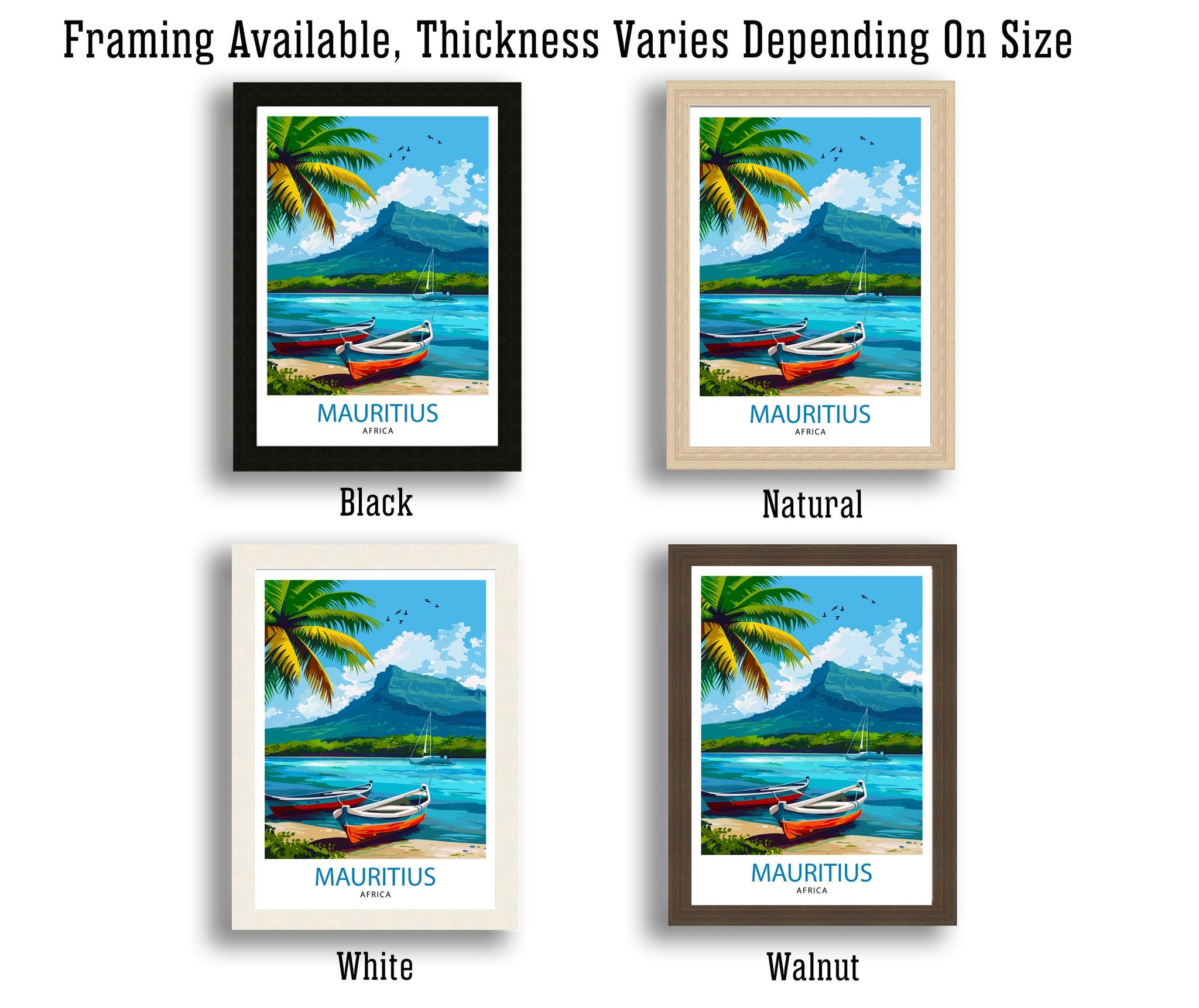 Mauritius Travel Print Mauritius Poster | Mauritius | Mauritius Wall Art | Travel Print | Travel Poster | Mauritius Art | Mauritius Travel