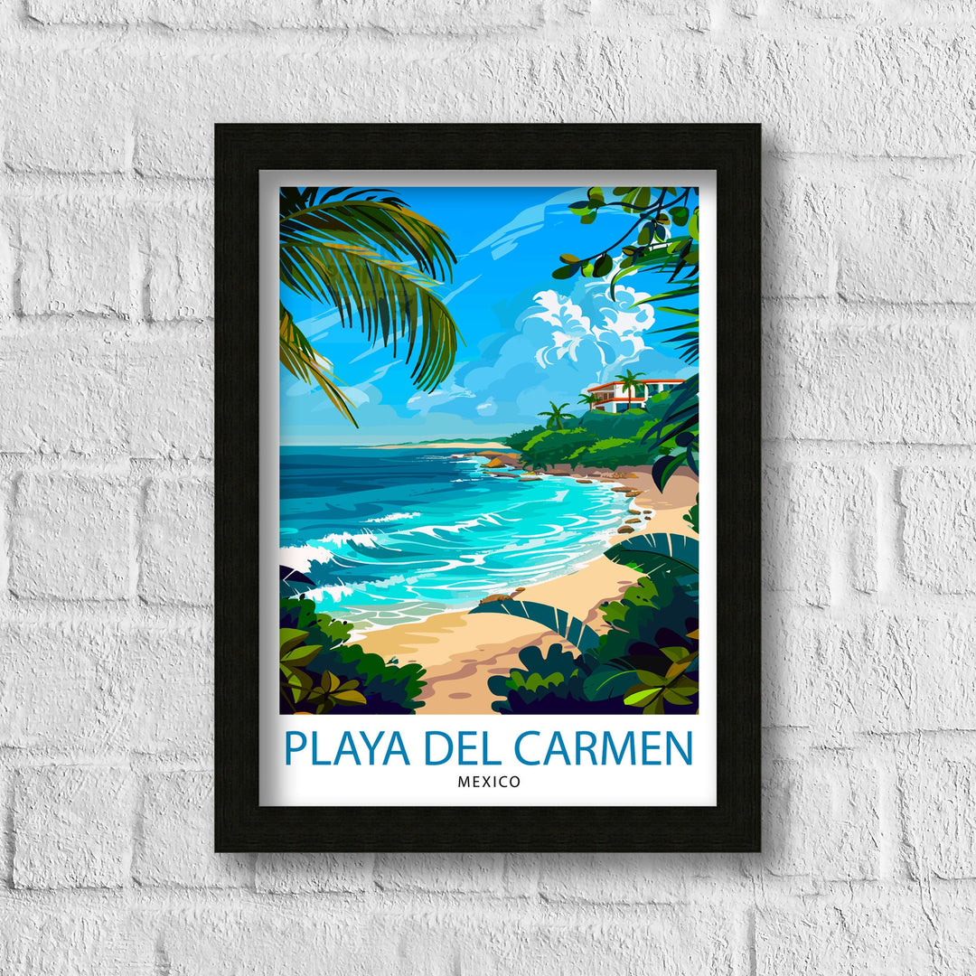 Playa del Carmen Travel Poster Playa del Carmen